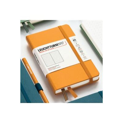 4004117593468-Leuchtturm1917 - Carnet de notes rigide A6 - pointillés - vert sauge-Angle gauche-0
