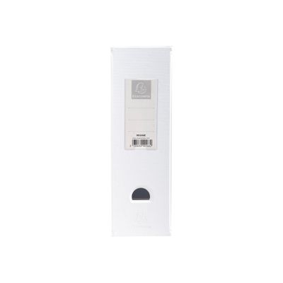 3130632901660-Exacompta - 10 Porte-revues polypro - dos 100 mm - blanc - livrés à plat-Avant-1