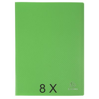 3130632088637-Exacompta Opak - 8 Porte vues - 120 vues - A4 - vert clair--0