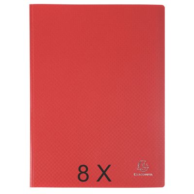 3130632088651-Exacompta Opak - 8 Porte vues - 120 vues - A4 - rouge--0