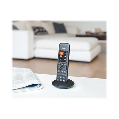4250366851198-Gigaset C570A Duo - téléphone sans fil - avec répondeur + combiné supplémentaire - noir-Angle droit-2