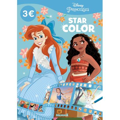 9782508049880-Star color Disney princesses : Ariel et Vaiana--0