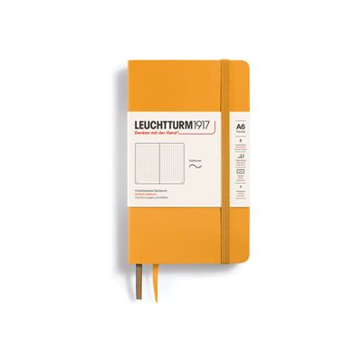 4004117610882-Leuchtturm1917 - Carnet de notes souple A6 - pointillés - orange-Avant-0