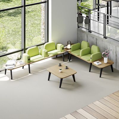 3253310179578-Banquette ILO - 4 places L172xP114cm -  carbone - structure noyer - tissu bleu guède--2