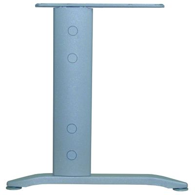 3253310150478-Bureau droit IDRA - Vague à droite - L140 cm - Pieds alu - plateau Blanc--2