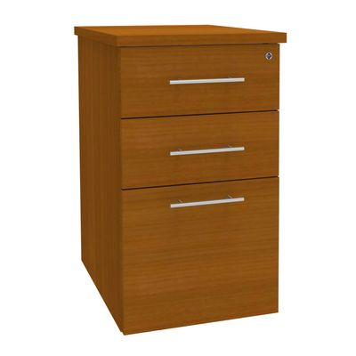 0404000124672-Caisson bout de bureau EXPRIM/LOFTER - L47 x P60 cm - imitation Merisier--0