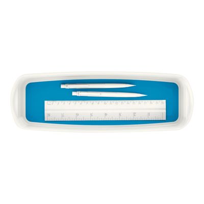 4002432116607-Leitz MyBox - Boîte de rangement format long - blanc/bleu-Haut-1
