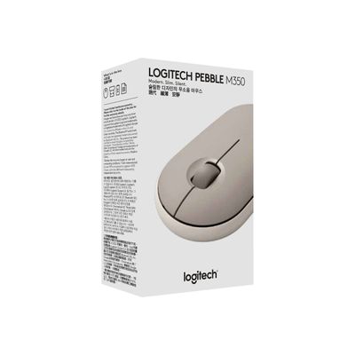 5099206105089-Logitech Pebble M350 - souris sans fil - gris clair-Angle gauche-6