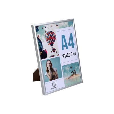 3130630847588-Cadre photo Exacompta - 21 x 29,7 cm (A4) - aluminium-Angle gauche-4