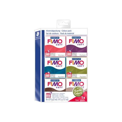 4007817043035-Pâte fimo SOFT - Kit de modelage  - couleurs terre-Angle gauche-0