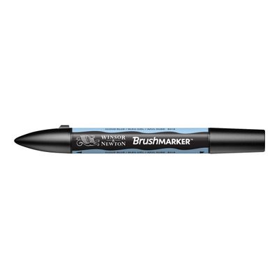 884955042984-BrushMarker - Stylo pinceau et marqueur - bleu nuage-Angle gauche-1