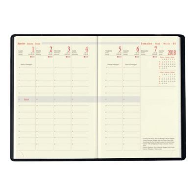 3664447061214-Oberthur Milano 13 - organiseur - 80 x 130 mm - noir-Avant-0