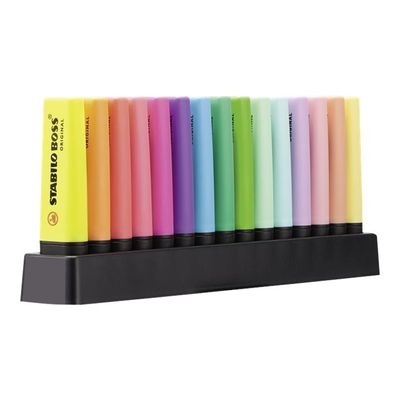 4006381517478-STABILO BOSS ORIGINAL - Pack de 15 surligneurs - couleurs assorties-Angle gauche-0