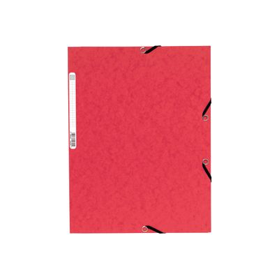3130632553050-Exacompta Nature Future - 10 Chemises à 3 rabats - A4 - pour 250 feuilles - rouge-Avant-1