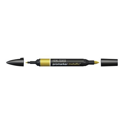 884955069165-ProMarker - Marqueur double pointe - or métallique-Angle gauche-0