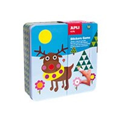 8410782139508-Apli - Jeu de gommettes renne - kit de travaux créatifs-Angle gauche-1