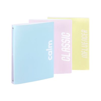 3135252183236-Viquel Milkshake - Classeur 4 anneaux - Dos 35 mm - A4 - pour 250 feuilles - disponible en différ-Avant-0