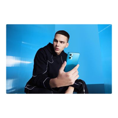 6941399066106-Realme 9i - Smartphone - 4G - 128 Go - bleu prisme-Arrière-5
