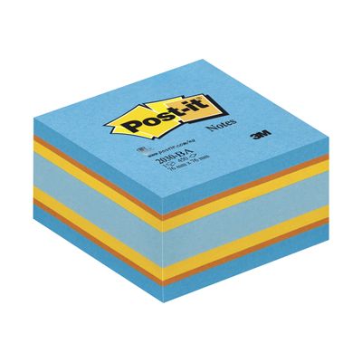 3134375487788-Cube Post-it Couleurs Relax Intense - 76 x 76 mm-Angle droit-0