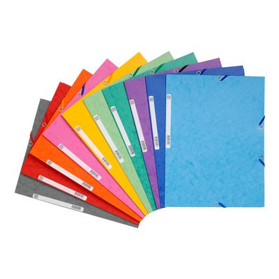 3130630555100-Exacompta Nature Future - 10 Chemises à 3 rabats - A4 - pour 250 feuilles - couleurs vives assort-Avant-2
