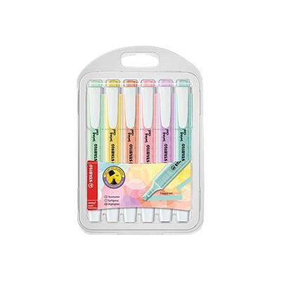 4006381527453-STABILO Swing cool Pastel - Pack de 6 surligneurs - couleurs assorties-Avant-1