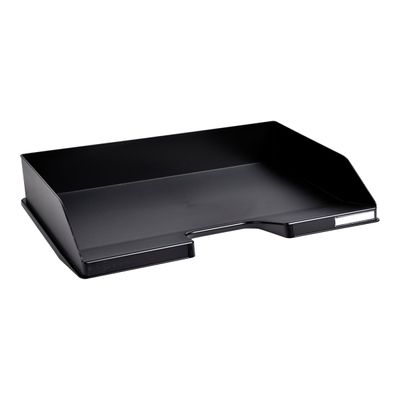 9002493018297-Exacompta COMBO - Corbeille à courrier à l'italienne noir-Angle gauche-1