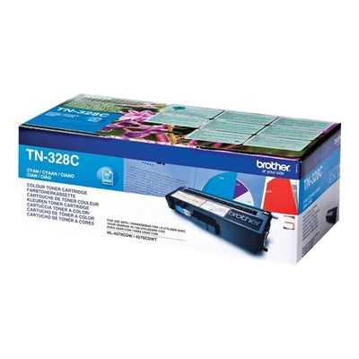 4977766679435-Brother TN328 - cyan - cartouche laser d'origine-Angle droit-2