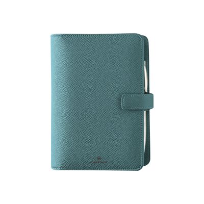 3664447061283-Oberthur Salisbury 17 - Organiseur - semainier - 100 x 170 mm - turquoise-Avant-0