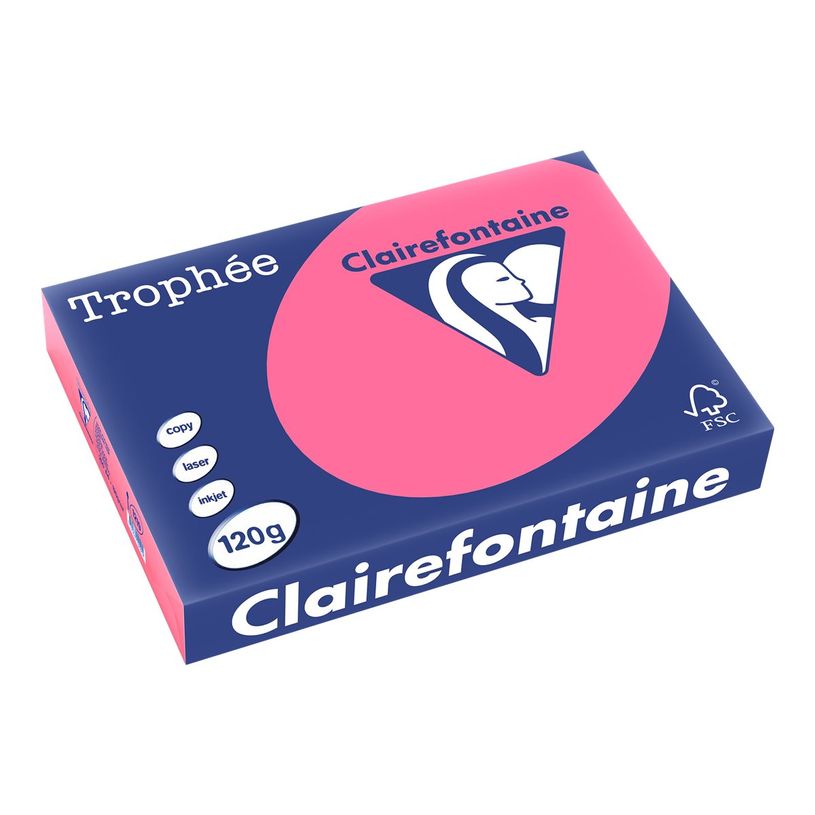3329680121902-Clairefontaine Trophée - Papier couleur - A4 (210 x 297 mm) - 120 g/m² - Ramette de 250 feuil-P_1219_1-0