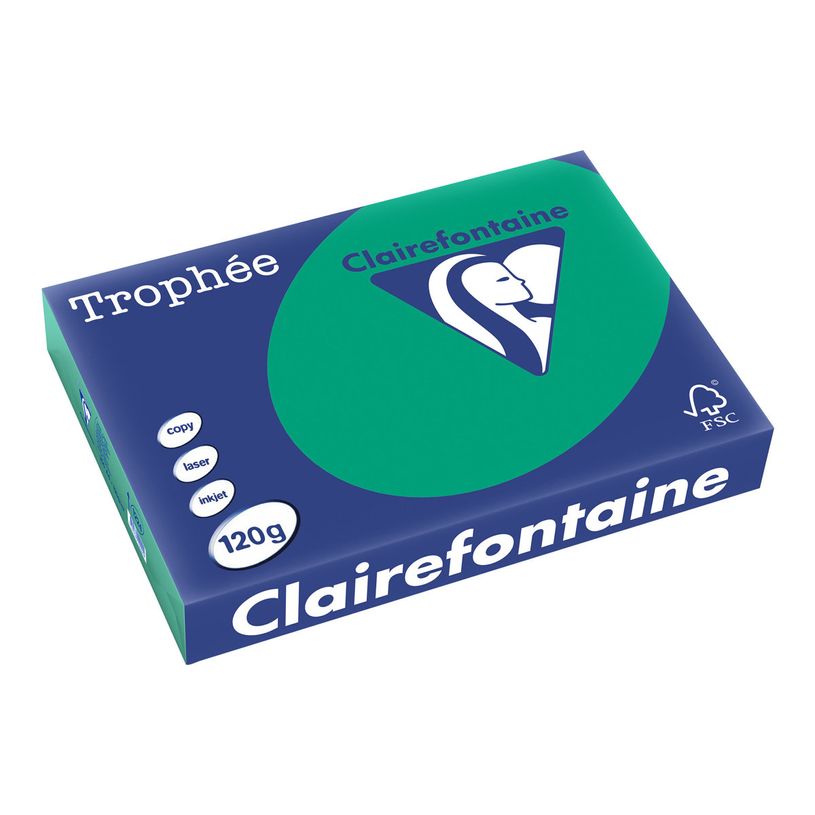 3329680122404-Clairefontaine Trophée - Papier couleur - A4 (210 x 297 mm) - 120 g/m² - Ramette de 250 feuil-P_1224_1-0