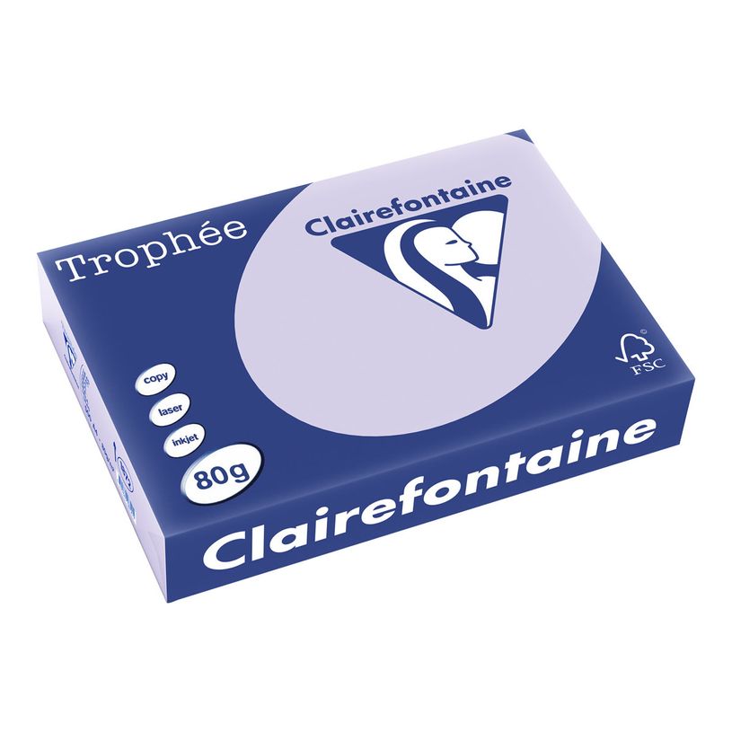 3329680187205-Clairefontaine Trophée - Papier couleur - A4 (210 x 297 mm) - 80 g/m² - Ramette de 500 feuill-P_1872_1-0