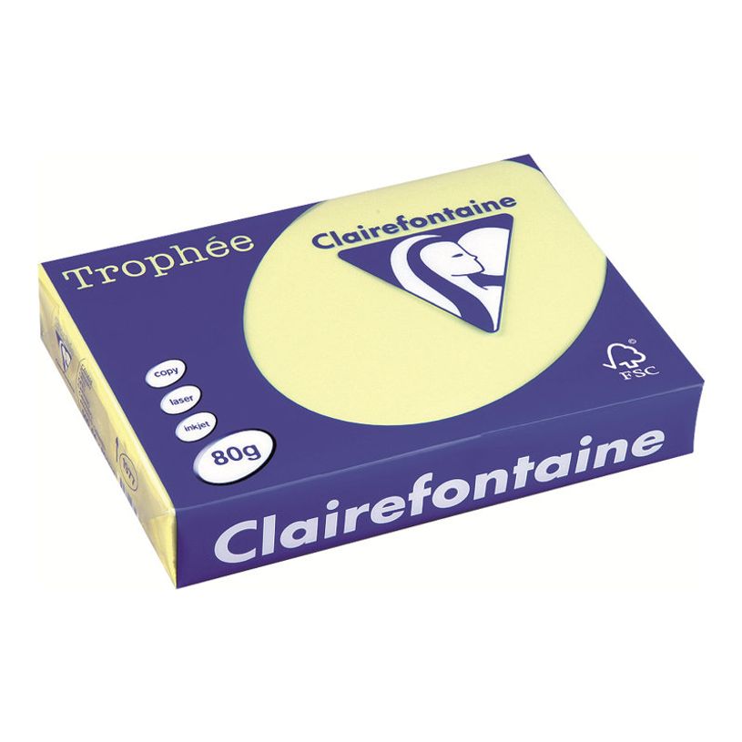 0400000019772-Clairefontaine Trophée - Papier couleur - A4 (210 x 297 mm) - 80 g/m² - Ramette de 500 feuill-P_1977_2-1