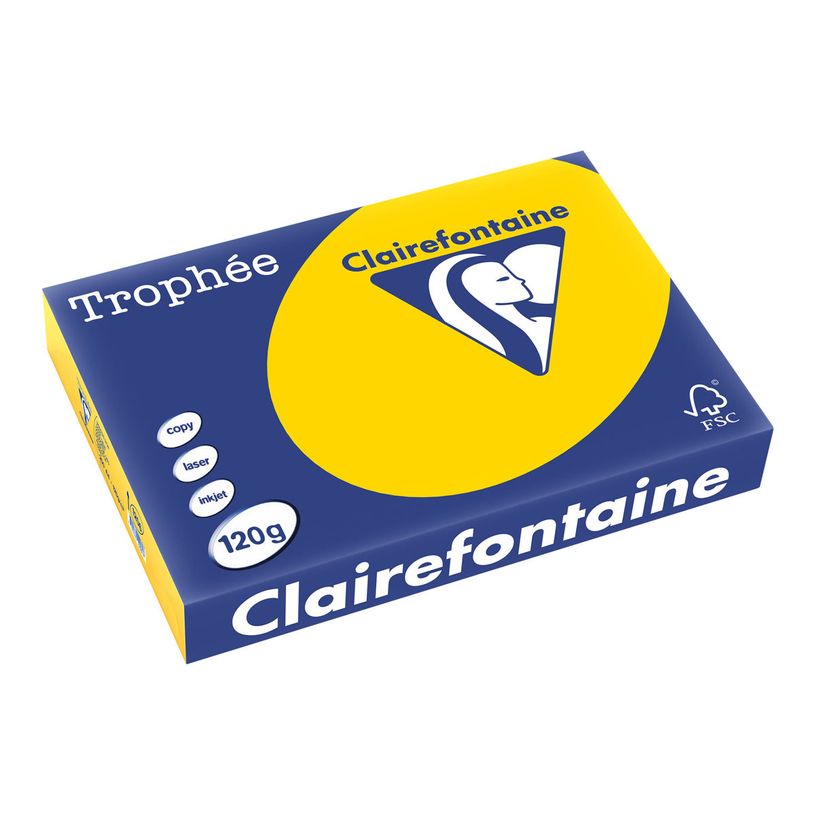 3329680120608-Clairefontaine Trophée - Papier couleur - A4 (210 x 297 mm) - 120 g/m² - Ramette de 250 feui-P_11206_1-0