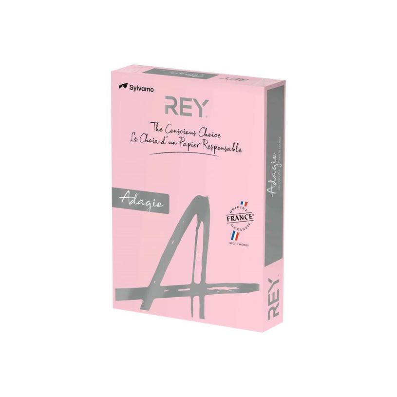 3368220089487-Rey Adagio - Papier couleur - A3 (297 x 420 mm) - 80 g/m² - Ramette de 500 feuilles - rose pa-P_12258_1-0