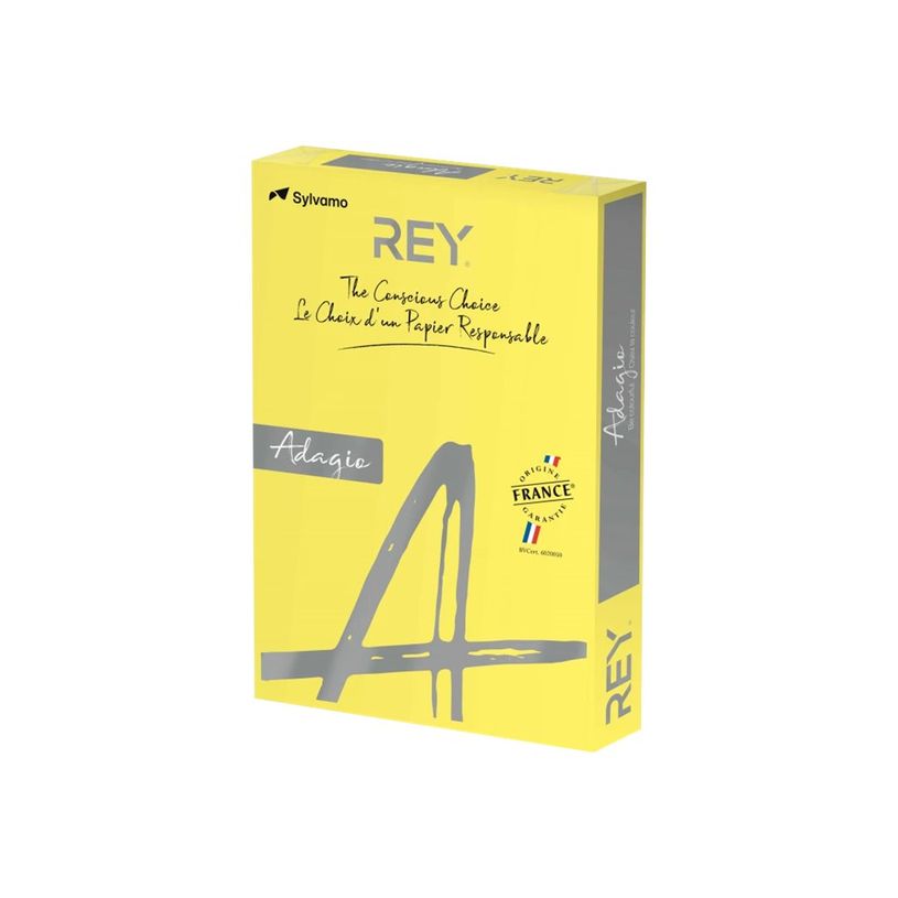 8421938301427-Rey Adagio - Papier couleur - A3 (297 x 420 mm) - 80 g/m² - Ramette de 500 feuilles - jaune-P_12259_1-0