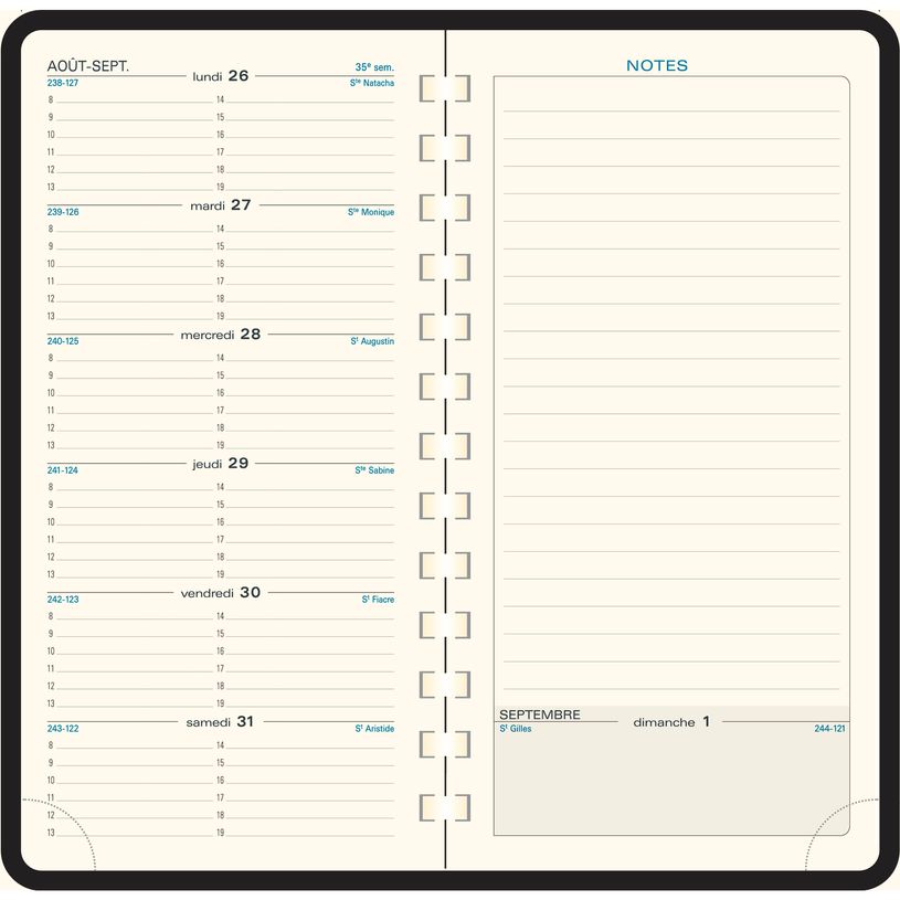 3660942002127-Agenda de poche spiralé Cassandra Espace 17S - 1 semaine sur 2 pages - 9 x 17,5 cm - disponible dans différ-P_17422_5-3