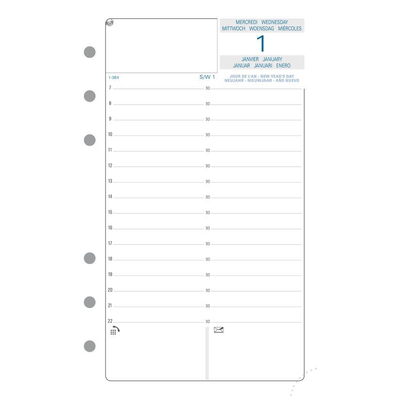 3660942001410-Exacompta Exatime 17 - Recharge pour organiseur - 1 jour par page - 10,5 x 17,2 cm-P_18250_1-0