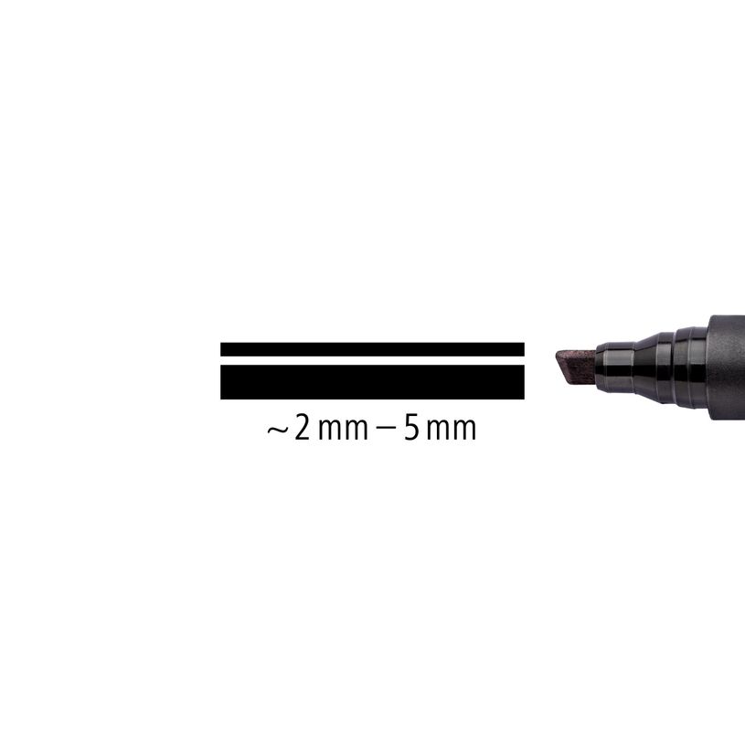 4007817321546-STAEDTLER Lumocolor 350 - Marqueur permanent - pointe biseau - noir-P_35091_6-5