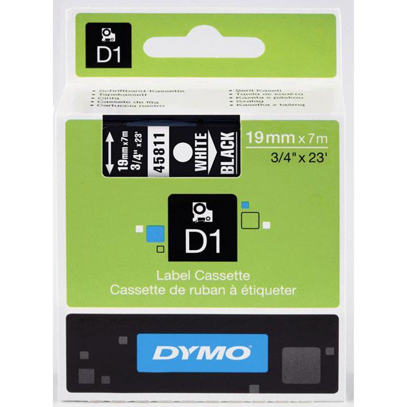 5411313452212-Dymo D1 - Ruban d'étiquettes auto-adhésives - 1 rouleau (19 mm x 7 m) - fond noir écriture -P_45811_5-0
