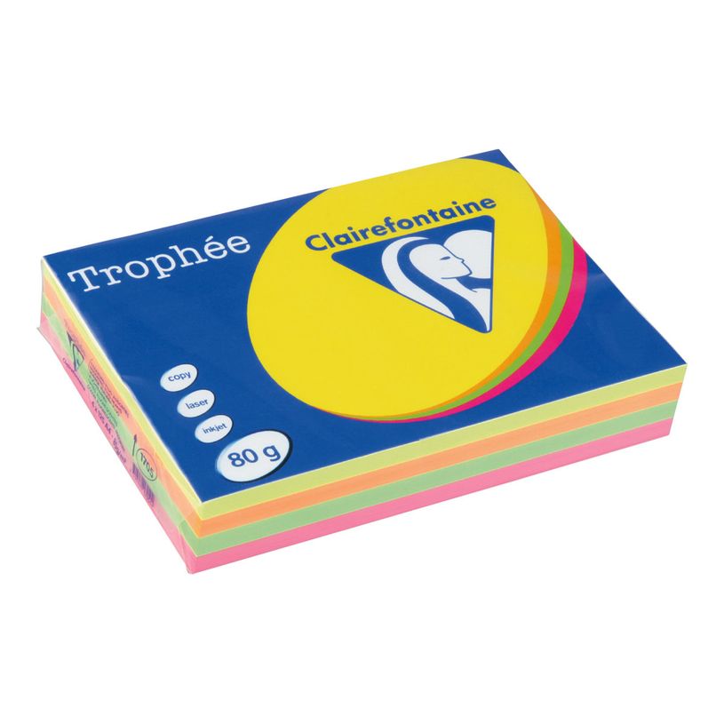 3329680170504-Clairefontaine Trophée - Papier couleur - A4 (210 x 297 mm) - 80 g/m² - Ramette de 500 feuille-P_51705_1-0