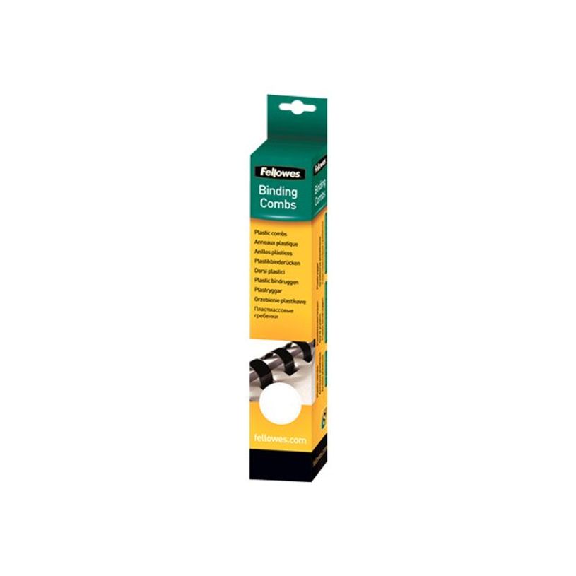 077511533044-Fellowes - 25 anneaux de reliure en plastique - 8 mm - jusqu'à 40 feuilles - blanc-P_53304_1-0