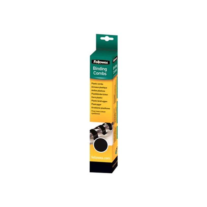 077511533150-Fellowes - 25 anneaux de reliure en plastique - 12 mm - jusqu'à 80 feuilles - noir-P_53315_1-0