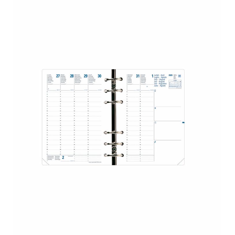 3371010118892-Recharge pour organiseur Compactimer - 1 semaine sur 2 pages - 11,5 x 16 cm - Quo Vadis--0