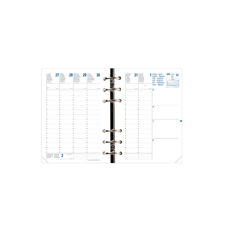 3371010118892-Recharge pour organiseur Compactimer - 1 semaine sur 2 pages - 11,5 x 16 cm - Quo Vadis-P_122004_2-0
