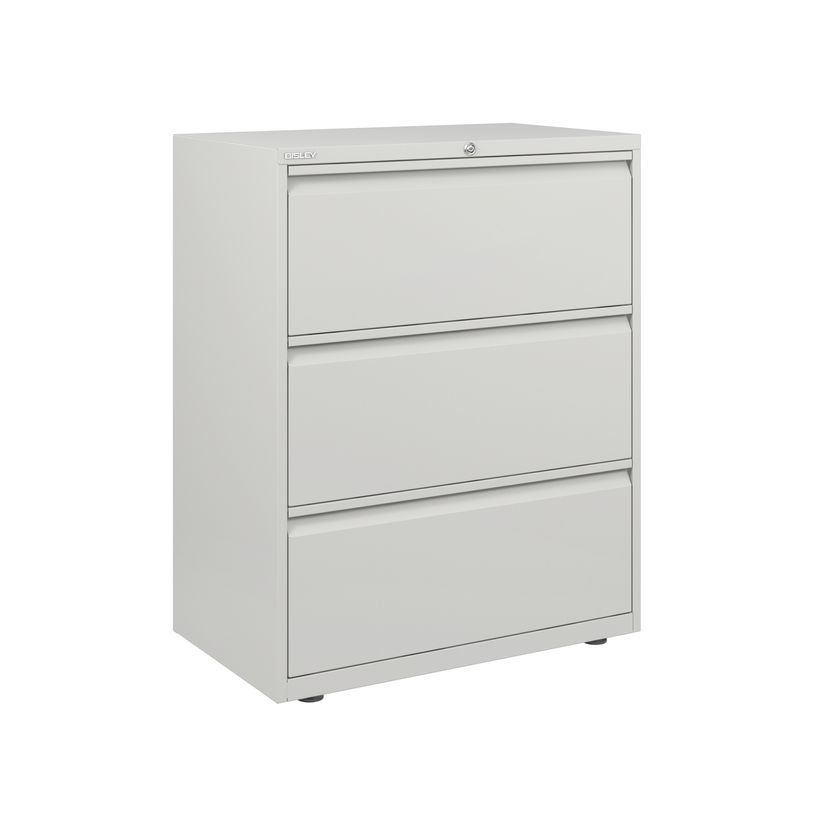 3700339880850-Crédence métallique monobloc -  3 tiroirs - H102 x L80 x P48 cm - blanc-P_122800_1-0
