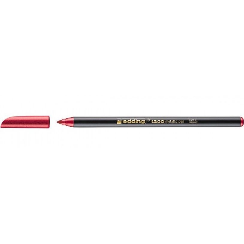 4004764926183-edding 1200 - Feutre de coloriage - 0.5-1 mm - rouge métallique-P_128323_1-0