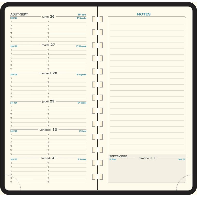 3660942002127-Agenda de poche spiralé Cassandra Espace 17S - 1 semaine sur 2 pages - 9 x 17,5 cm - disponible dans différentes cou--3