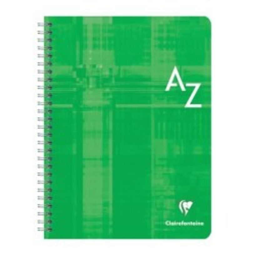 3329680894905-Clairefontaine - Répertoire à spirale 17 x 22 cm - 100 pages - petits carreaux (5x5 mm) - disponible dans diff--3