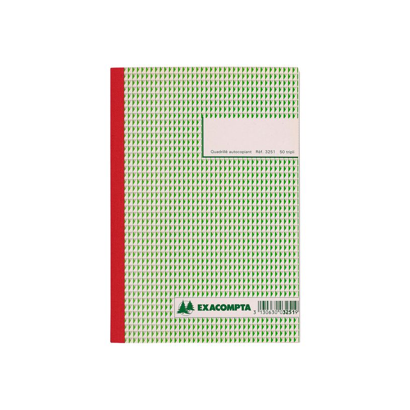 3130630032519-Exacompta - Manifold quadrillé 5x5 - 50 tripli - 21 x 15 cm-P_283251_2-1