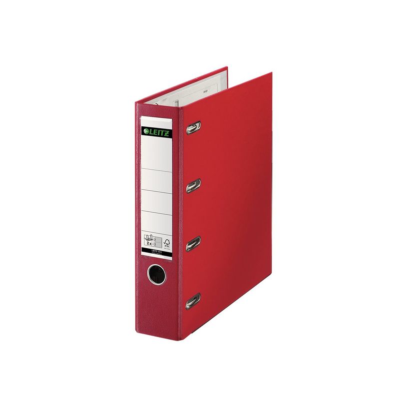 4002432300716-Leitz - classeur à levier - pour A5 - capacité : 1000 feuilles - rouge-P_300018708_1-0